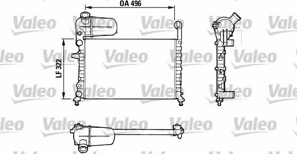 Valeo 811070 Radiator, engine cooling 811070