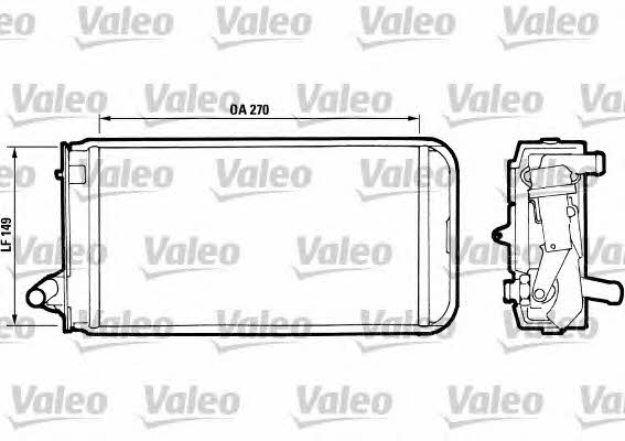 Valeo 811393 Heat exchanger, interior heating 811393