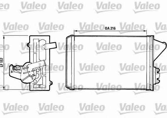 Valeo 811397 Heat exchanger, interior heating 811397