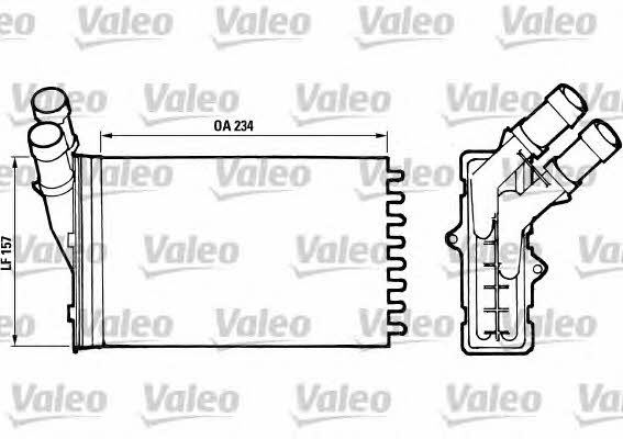 Valeo 812005 Heat exchanger, interior heating 812005