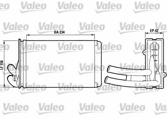 Valeo 812012 Heat exchanger, interior heating 812012