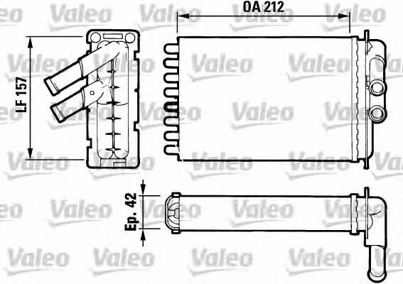 Valeo 812017 Heat exchanger, interior heating 812017