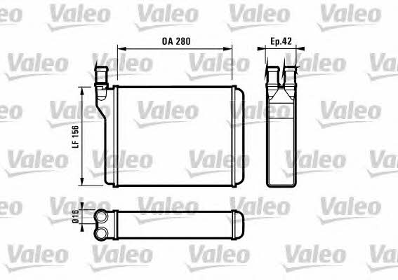Valeo 812027 Heat exchanger, interior heating 812027