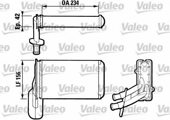 Valeo 812031 Heat exchanger, interior heating 812031