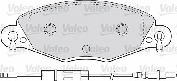 Valeo 598416 Brake Pad Set, disc brake 598416