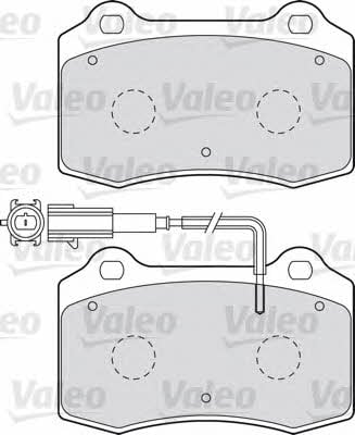 Valeo 598466 Brake Pad Set, disc brake 598466