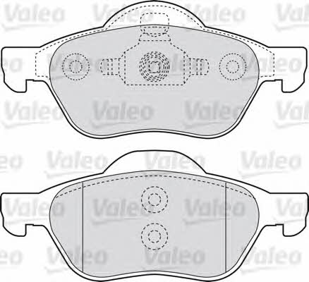 Valeo 598471 Brake Pad Set, disc brake 598471