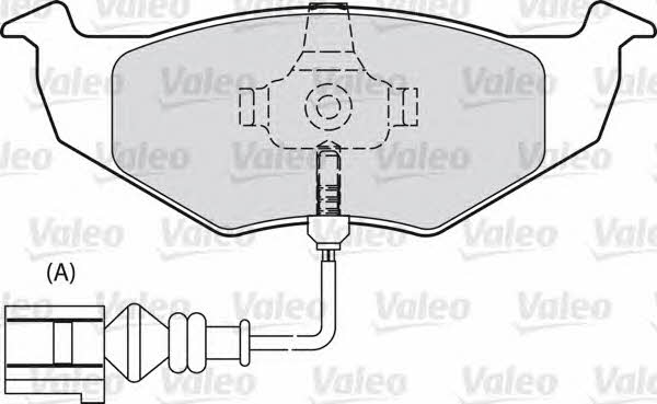 Valeo 598488 Brake Pad Set, disc brake 598488