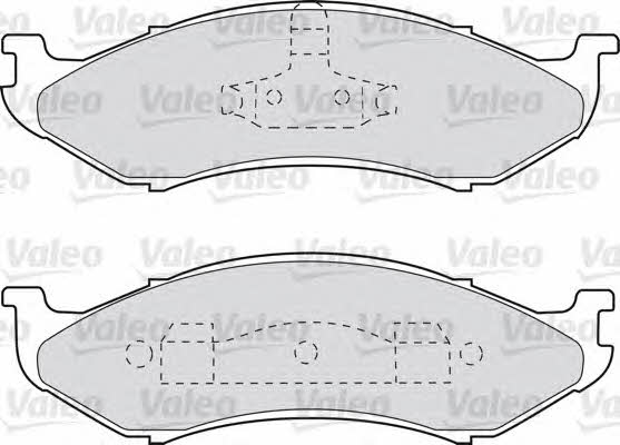 Valeo 598491 Brake Pad Set, disc brake 598491