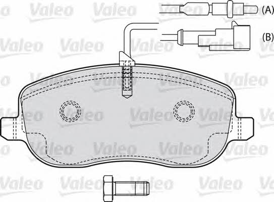 Valeo 598553 Brake Pad Set, disc brake 598553