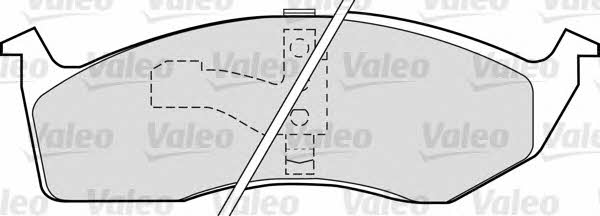 Valeo 598556 Brake Pad Set, disc brake 598556