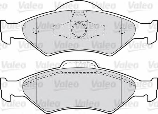 Valeo 598563 Brake Pad Set, disc brake 598563