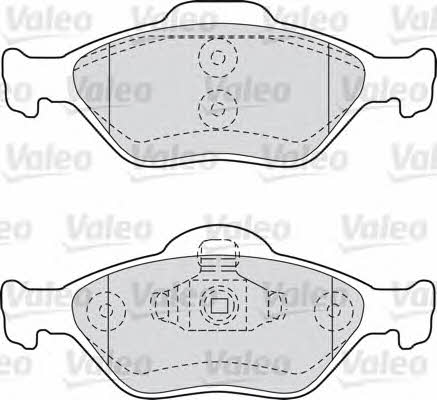 Valeo 598564 Brake Pad Set, disc brake 598564