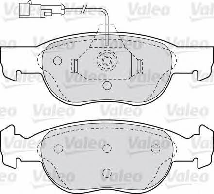 Valeo 598605 Brake Pad Set, disc brake 598605