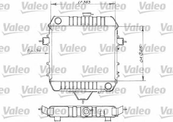 Valeo 819203 Radiator, engine cooling 819203