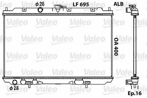 Valeo 734729 Radiator, engine cooling 734729