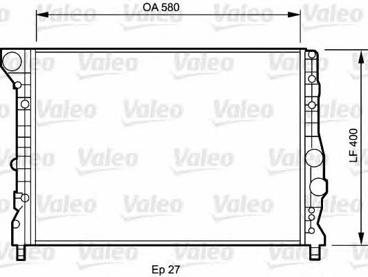 Valeo 734733 Radiator, engine cooling 734733