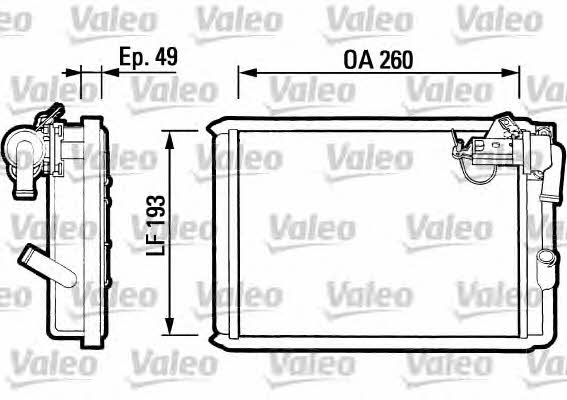 Valeo 812047 Heat exchanger, interior heating 812047