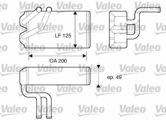 Valeo 812069 Heat exchanger, interior heating 812069