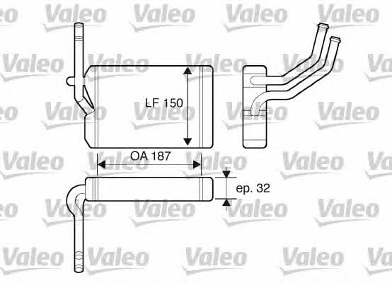 Valeo 812071 Heat exchanger, interior heating 812071
