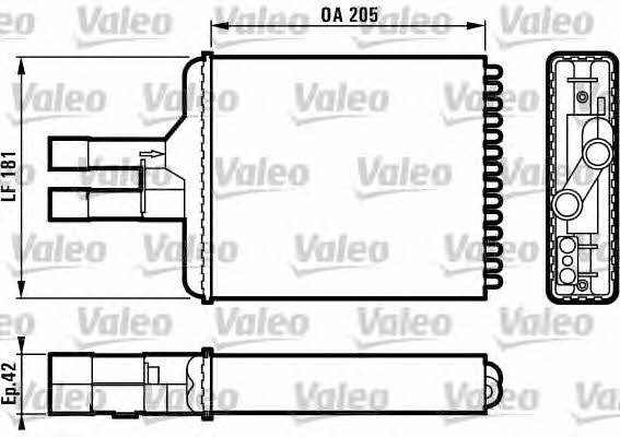 Valeo 812117 Heat exchanger, interior heating 812117