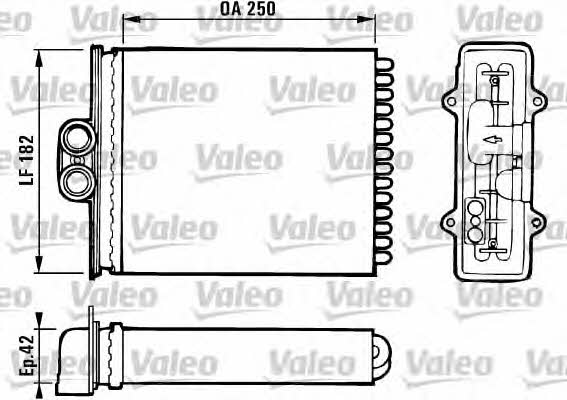 Valeo 812118 Heat exchanger, interior heating 812118