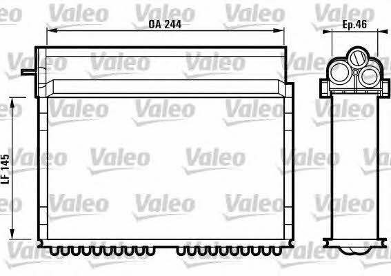 Valeo 812124 Heat exchanger, interior heating 812124