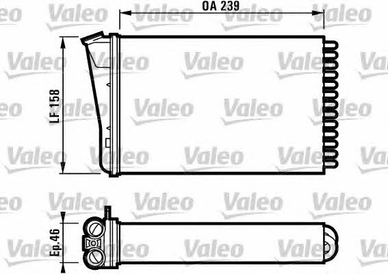 Valeo 812126 Heat exchanger, interior heating 812126