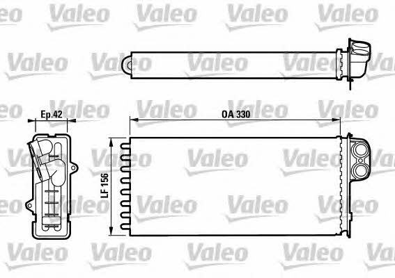 Valeo 812128 Heat exchanger, interior heating 812128