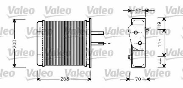 Valeo 812145 Heat exchanger, interior heating 812145