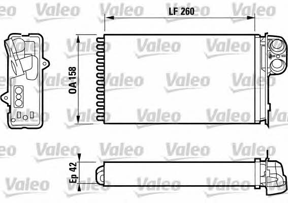 Valeo 812161 Heat exchanger, interior heating 812161