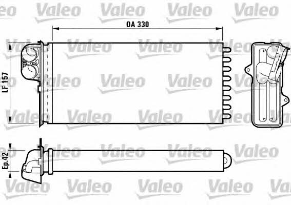 Valeo 812170 Heat exchanger, interior heating 812170