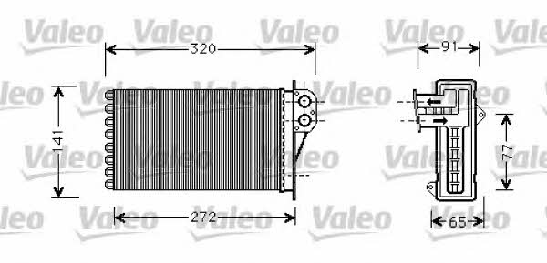 Valeo 812221 Heat exchanger, interior heating 812221