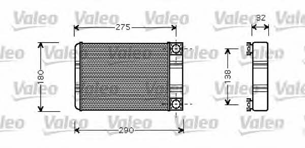 Valeo 812321 Heat exchanger, interior heating 812321