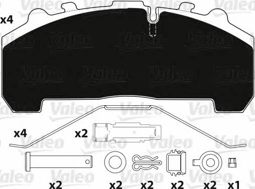 Valeo 882208 Brake Pad Set, disc brake 882208