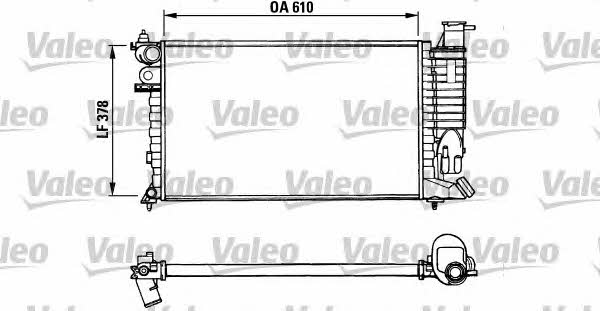 Valeo 731010 Radiator, engine cooling 731010