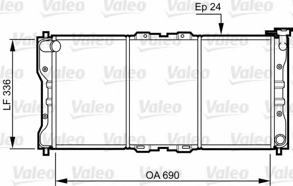 Valeo 731073 Radiator, engine cooling 731073