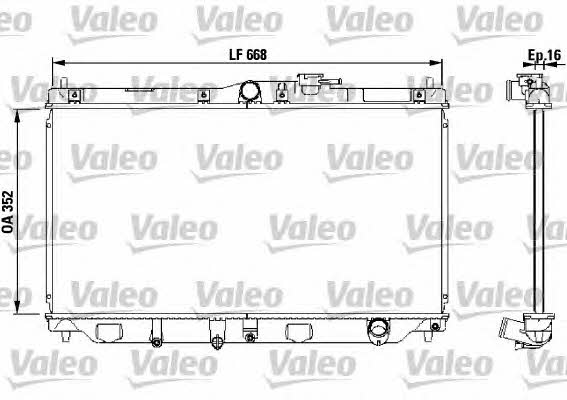 Valeo 731076 Radiator, engine cooling 731076