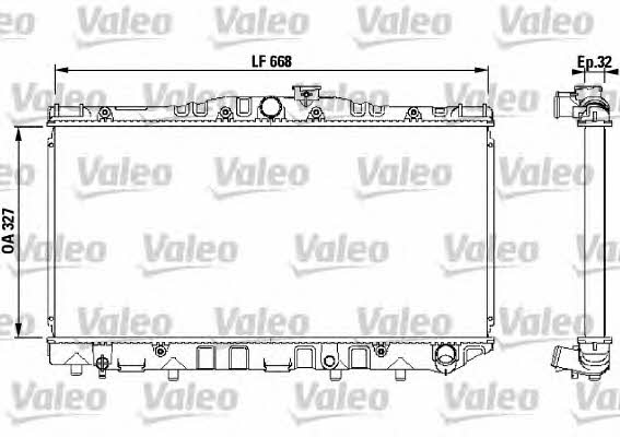 Valeo 731095 Radiator, engine cooling 731095