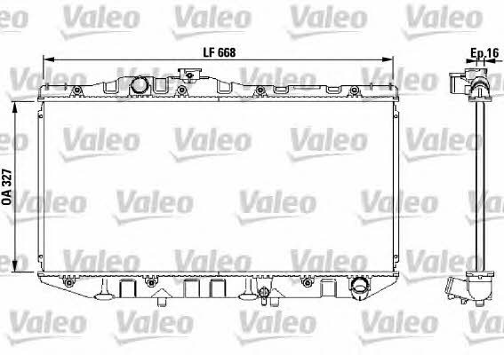 Valeo 731098 Radiator, engine cooling 731098