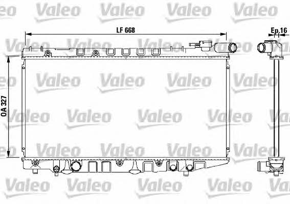 Valeo 731106 Radiator, engine cooling 731106