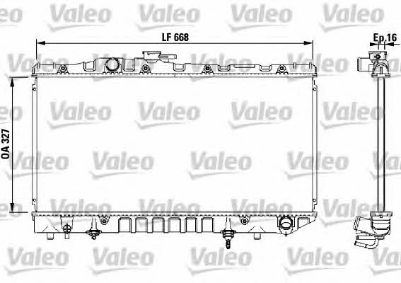 Valeo 731114 Radiator, engine cooling 731114