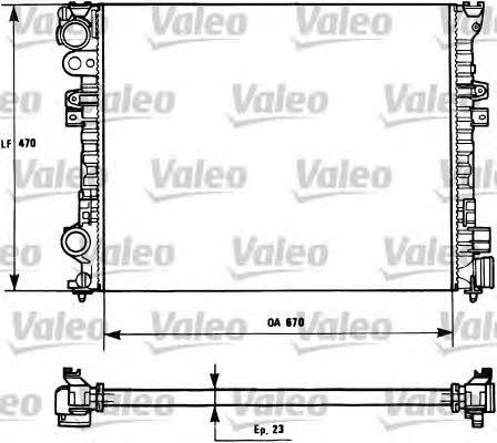 Valeo 731166 Radiator, engine cooling 731166