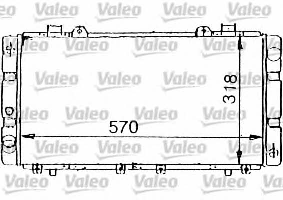 Valeo 731199 Radiator, engine cooling 731199
