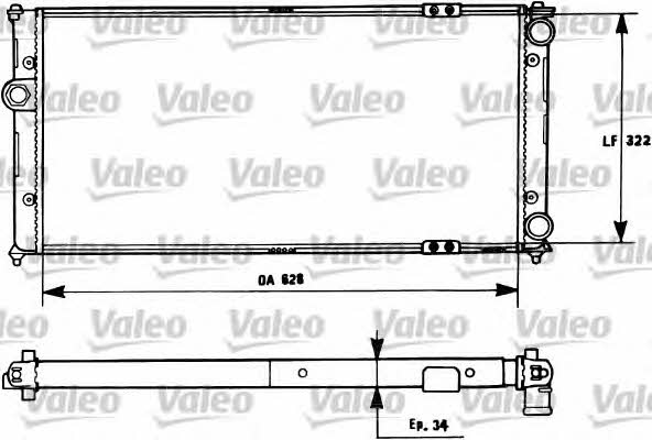 Valeo 731266 Radiator, engine cooling 731266