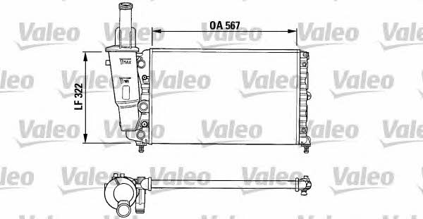 Valeo 731374 Radiator, engine cooling 731374