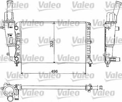 Valeo 731375 Radiator, engine cooling 731375