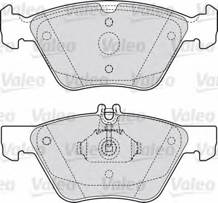 Valeo 598636 Brake Pad Set, disc brake 598636