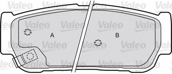 Valeo 598654 Brake Pad Set, disc brake 598654
