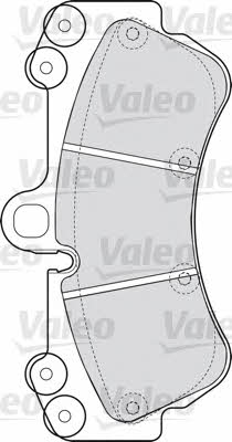 Valeo 598655 Brake Pad Set, disc brake 598655